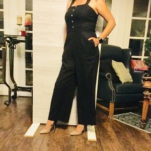 NWT Zara black overall jumpsuit